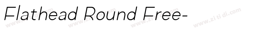 Flathead Round Free字体转换